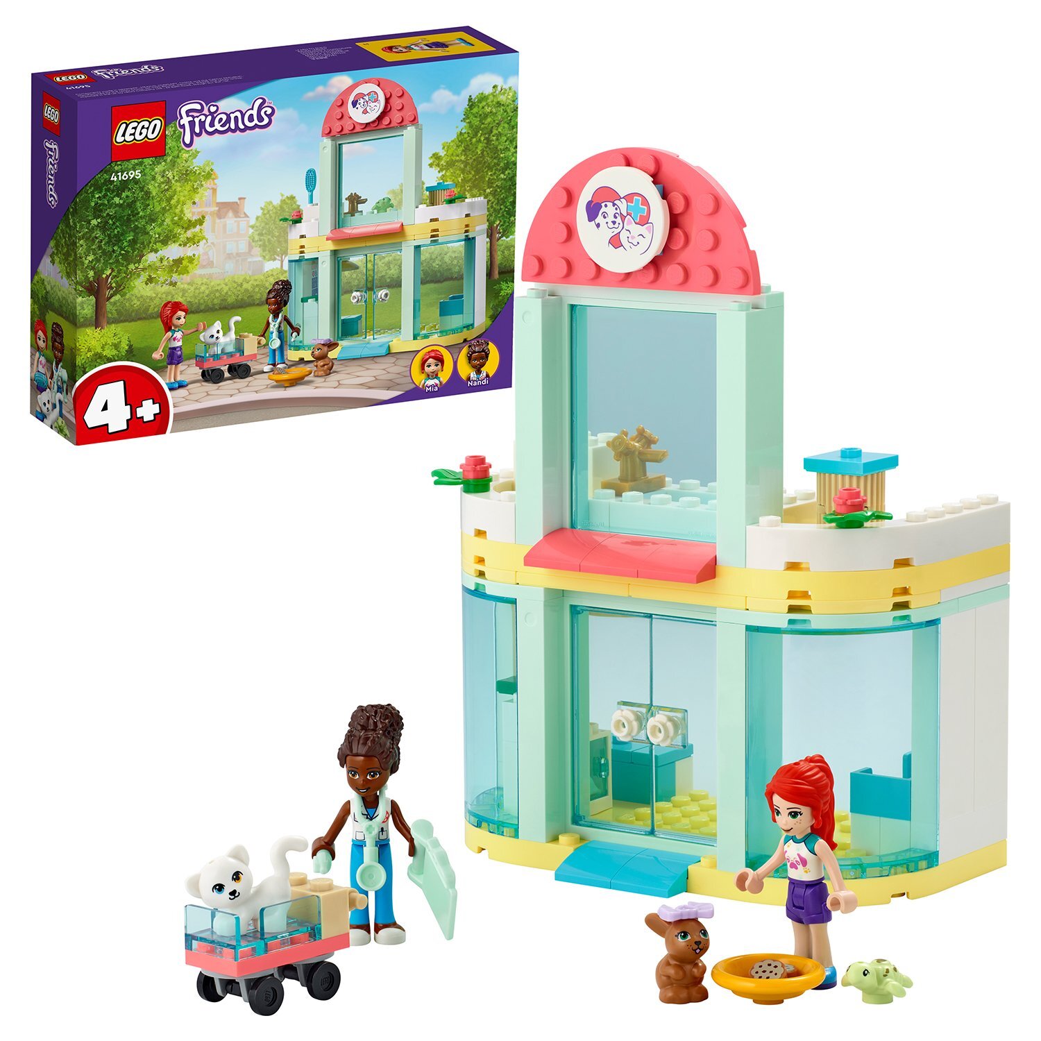 Конструктор LEGO Friends Клиника для домашних животных 41695 - купить с  доставкой по выгодным ценам в интернет-магазине OZON (643021118)