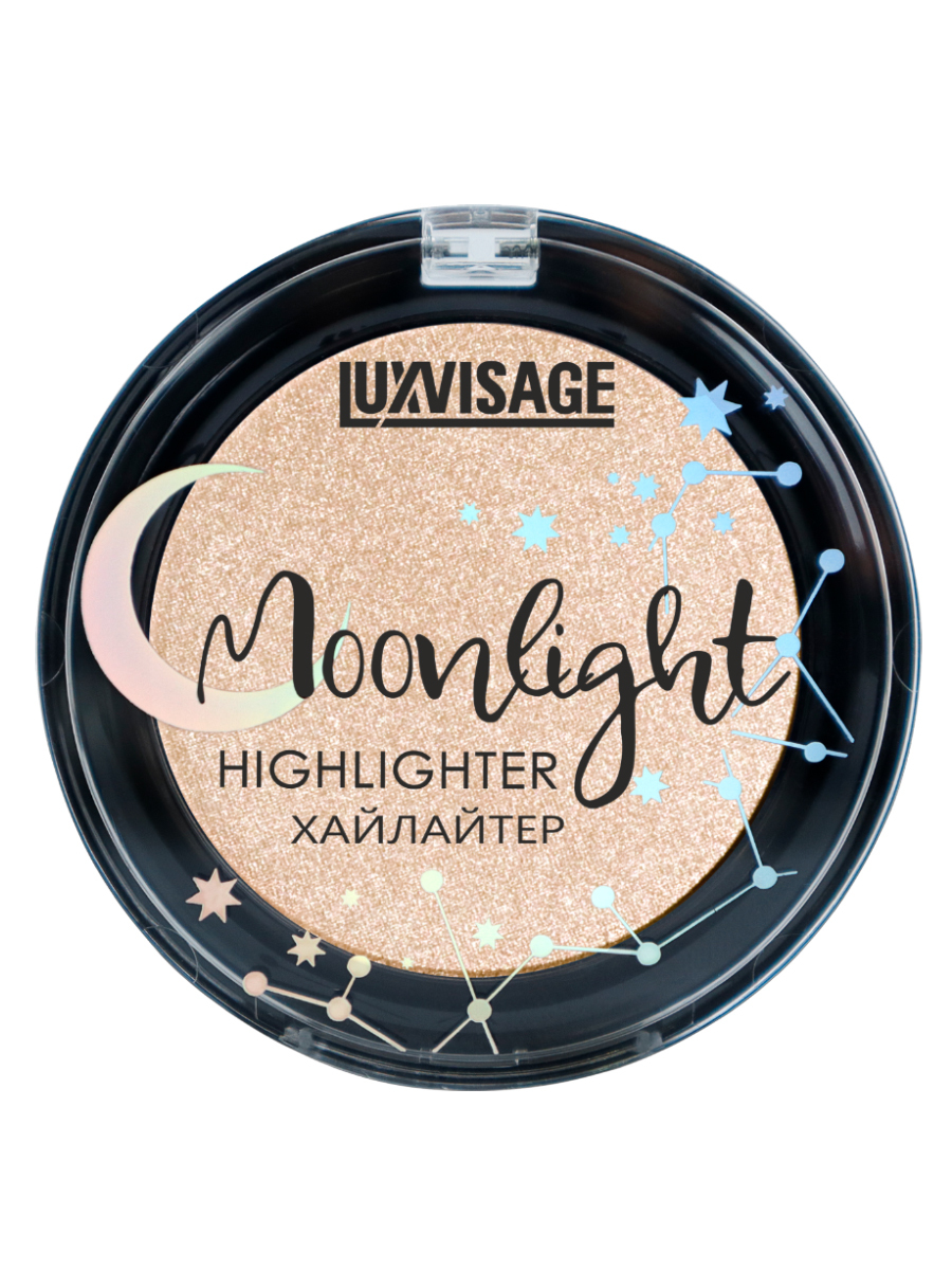 LUXVISAGE Хайлайтер компактный Moonlight с эффектом естественного сияния тон 02 Beige Glow 