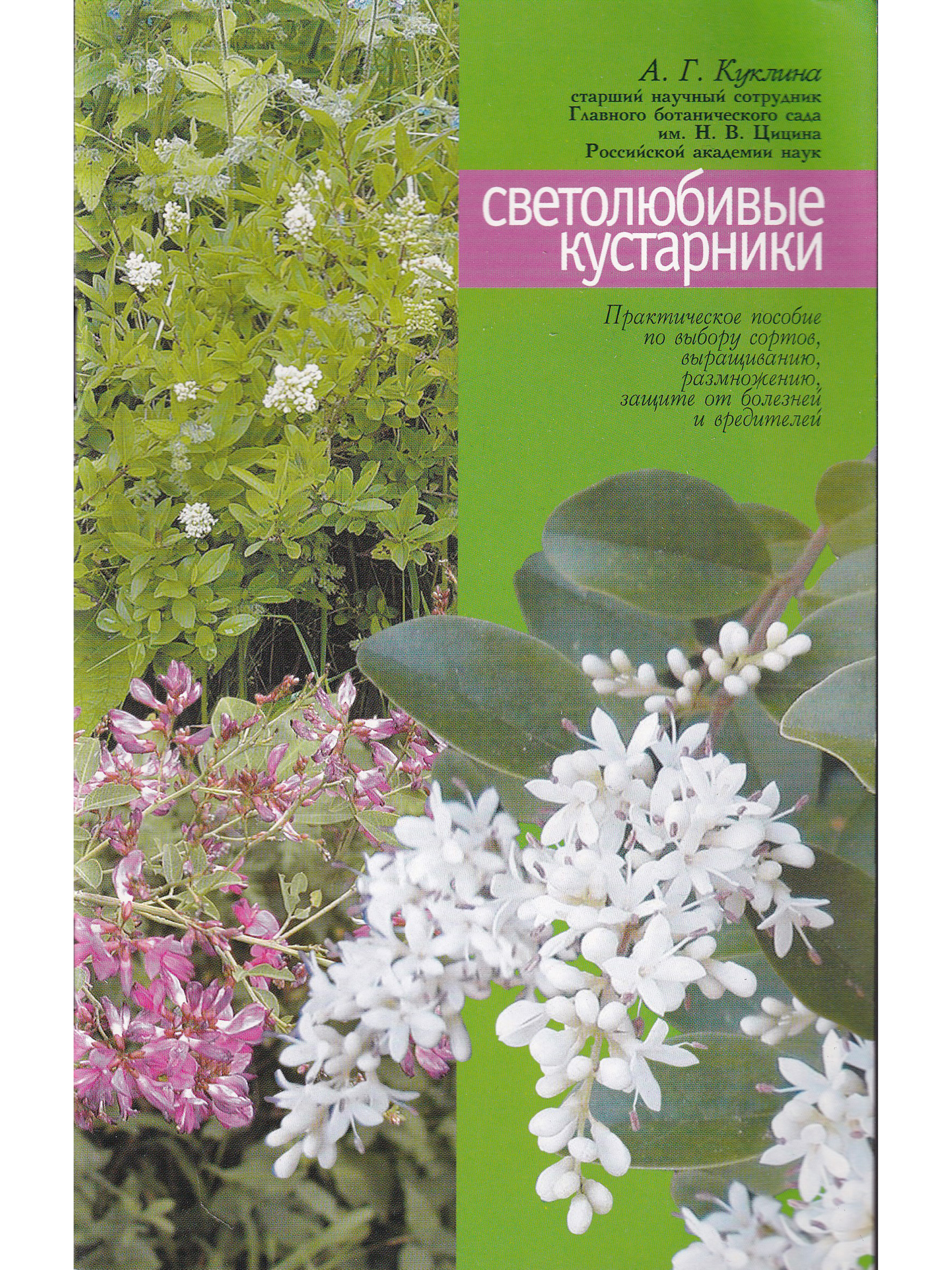 Книга кустарники. Светолюбивые кустарники. Куклина красивоцветущие кустарники