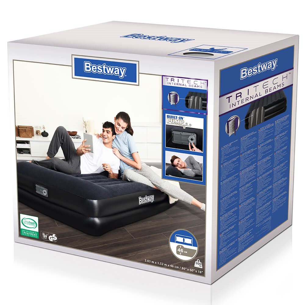 Надувная кровать Bestway TRITECH Airbed Queen built-in AC Pump 67403