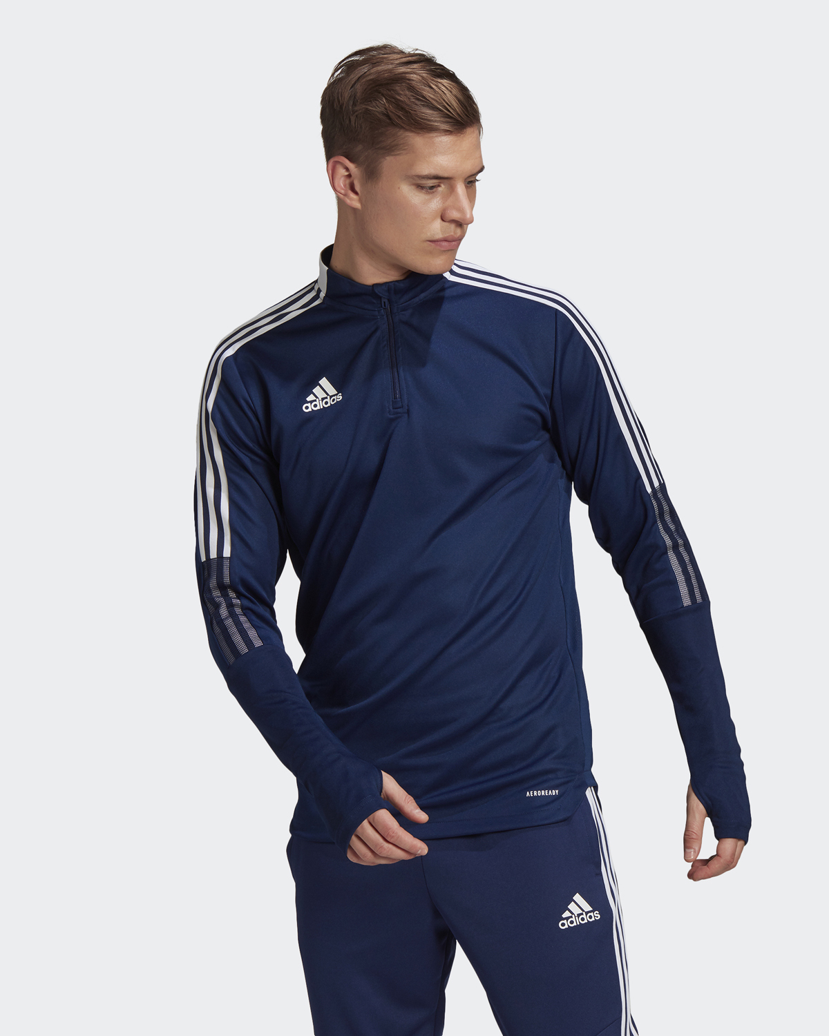 Adidas tiro синий костюм