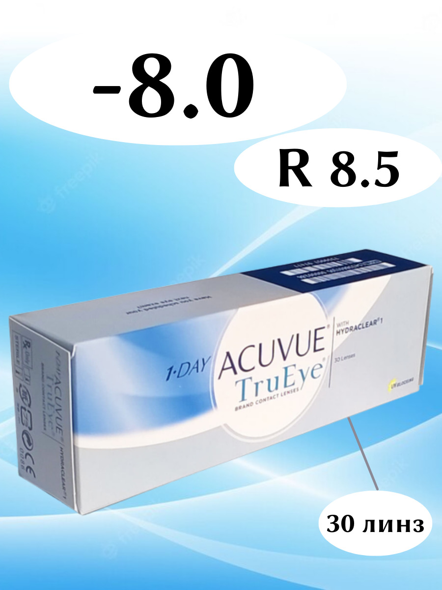 Линзы однодневки. Контактные линзы Acuvue 1-Day TRUEYE. Линзы однодневные Acuvue 1-Day TRUEYE 30 шт контактные. Контактные линзы Acuvue однодневные 30 шт. Линзы акувью Оазис однодневные.