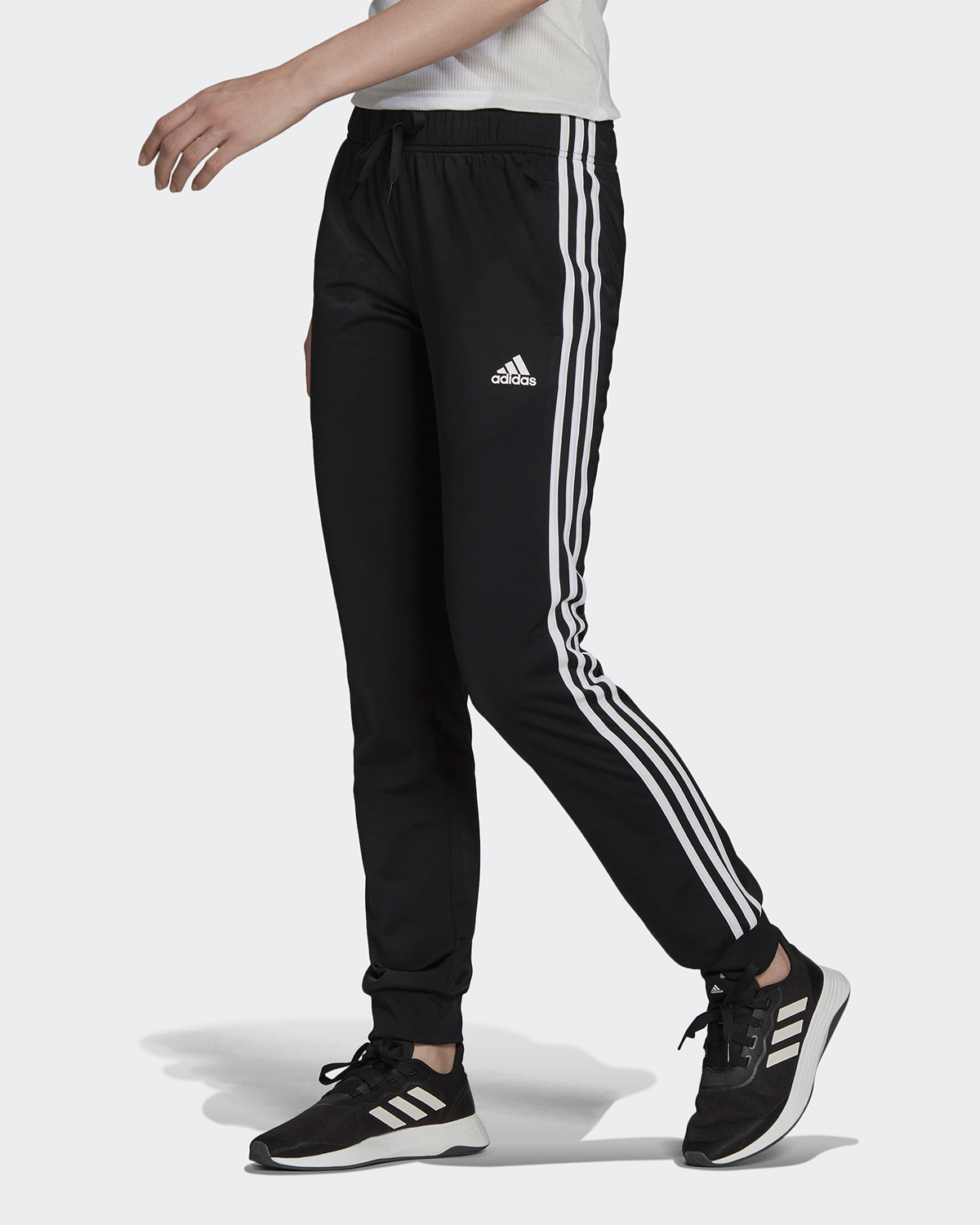 Adidas essentials sale logo cuffed pants