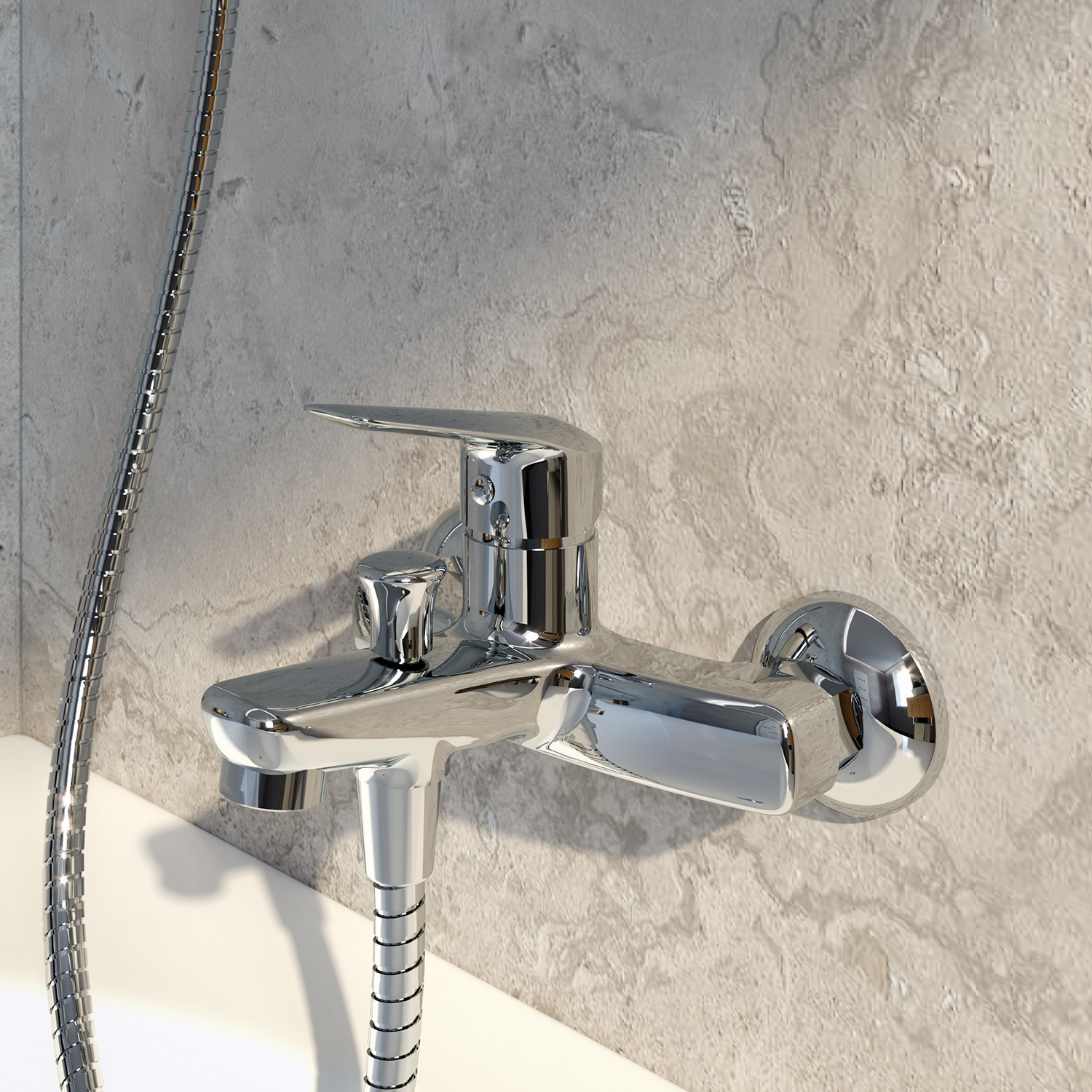 Фото товара на маркетплейсе ozon Смеситель для ванны IDDIS, Torr, TORSB00i02WA