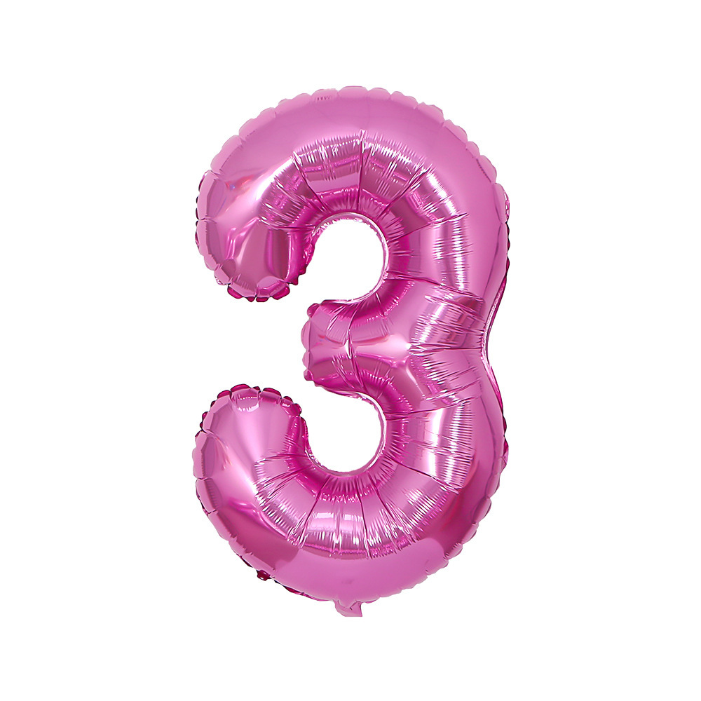 Цифра 3 розовая картинка