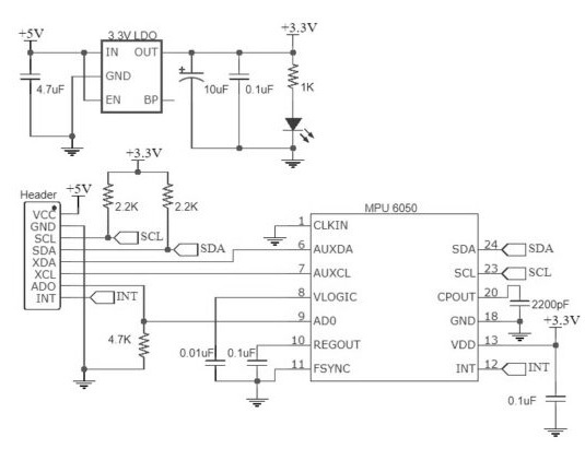 Mpu 6050 схема подключения