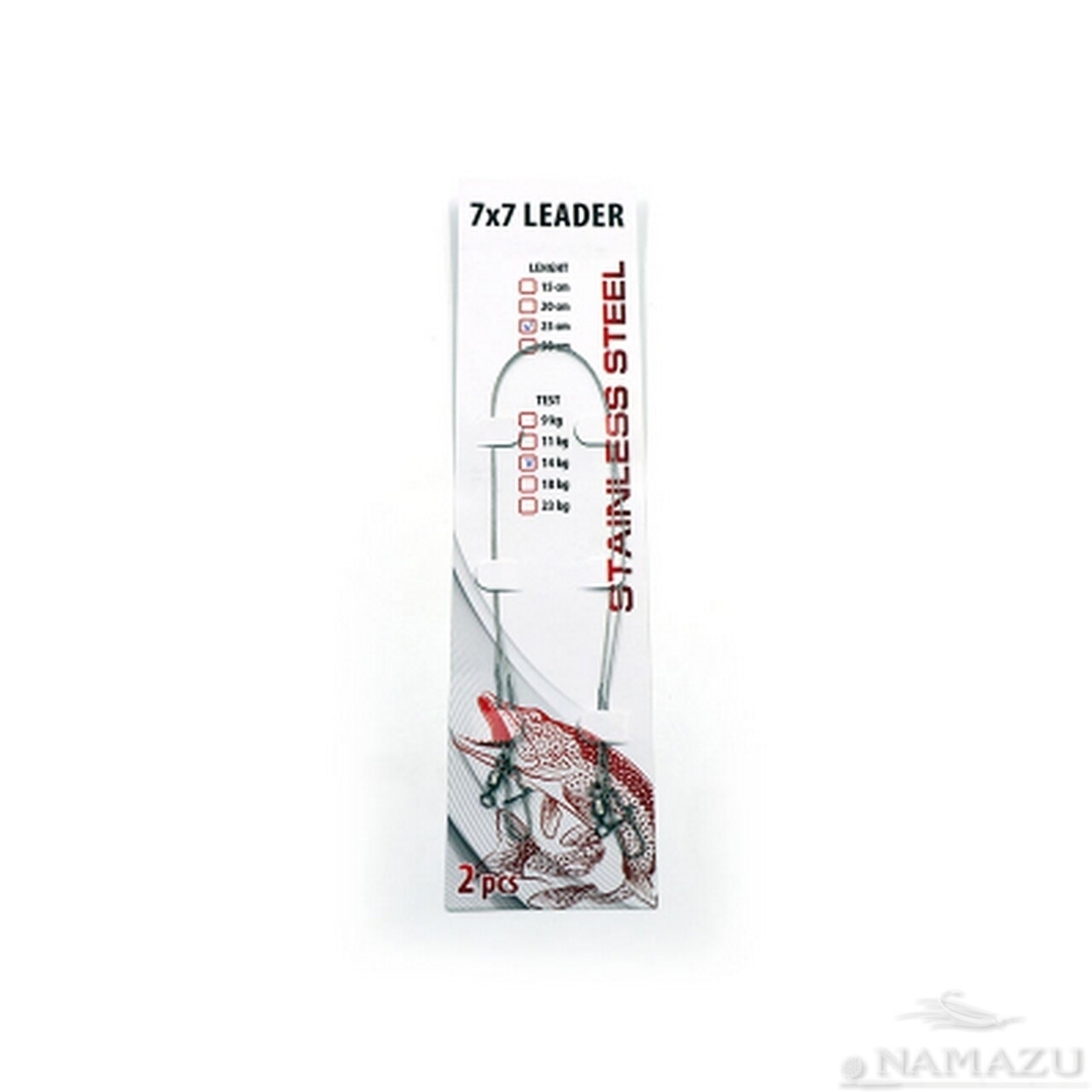 поводок яман струна 15см 12кг. поводки-струна контакт с вертлюгами № 2 ( 0. поводок namazu 7x7 leader. ). поводок namazu 7x7 leader.