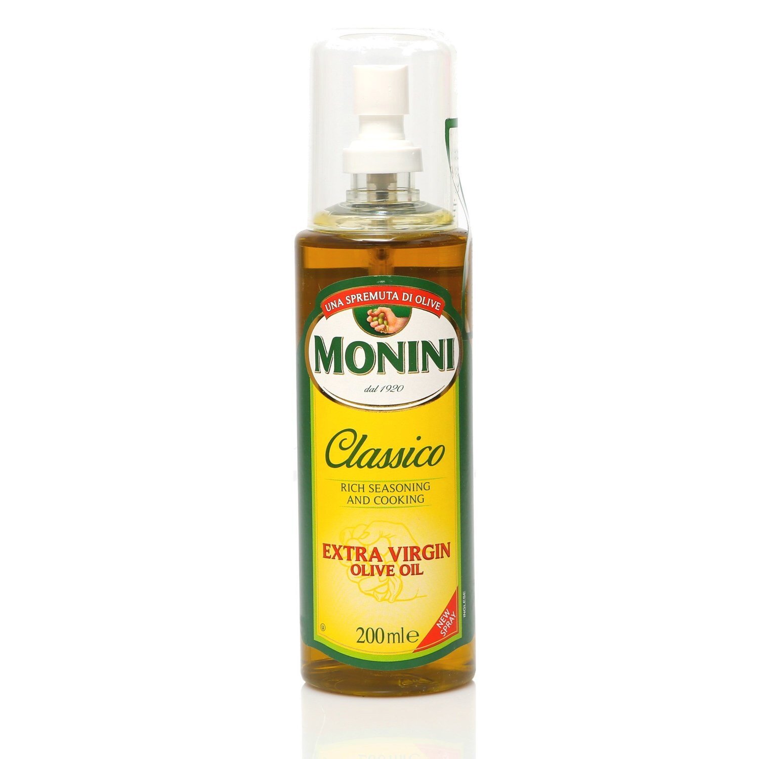 Масло оливковое monini classico. Монини масло спрей. Масло оливковое Монини Классико. Масло оливковое спрей Monini Extra Virgin, 200 мл. Бутылка оливкового масла Monini.