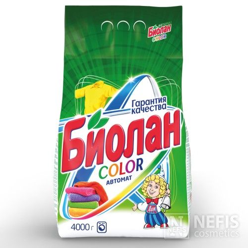 Биолан 4кг стиральный порошок color