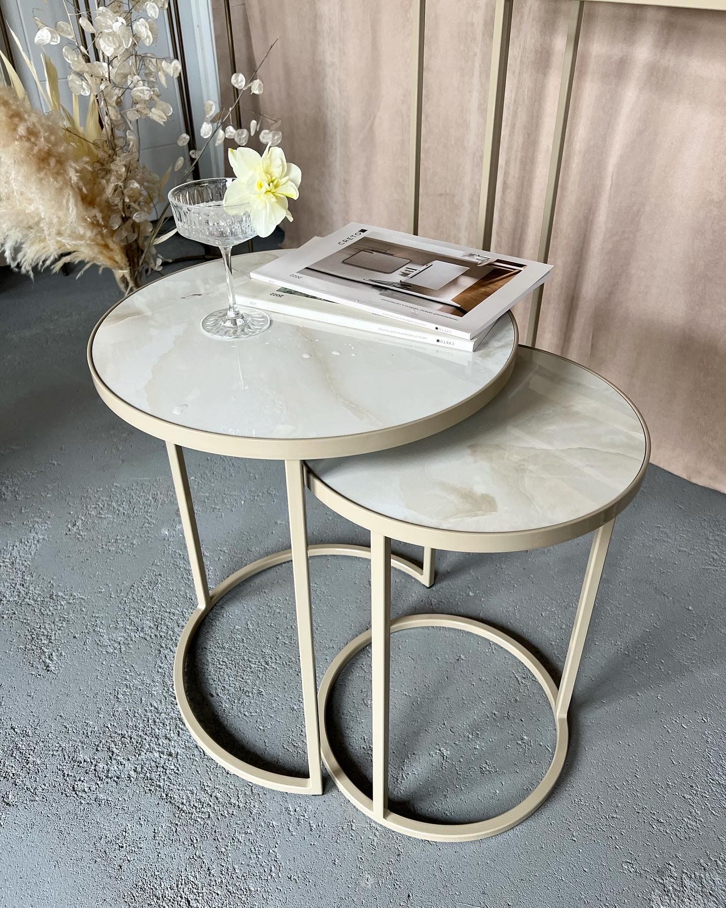 LUCHI DESIGNED FURNITURE Комплект журнальных столиков Комплект столов, 45х45х55 см