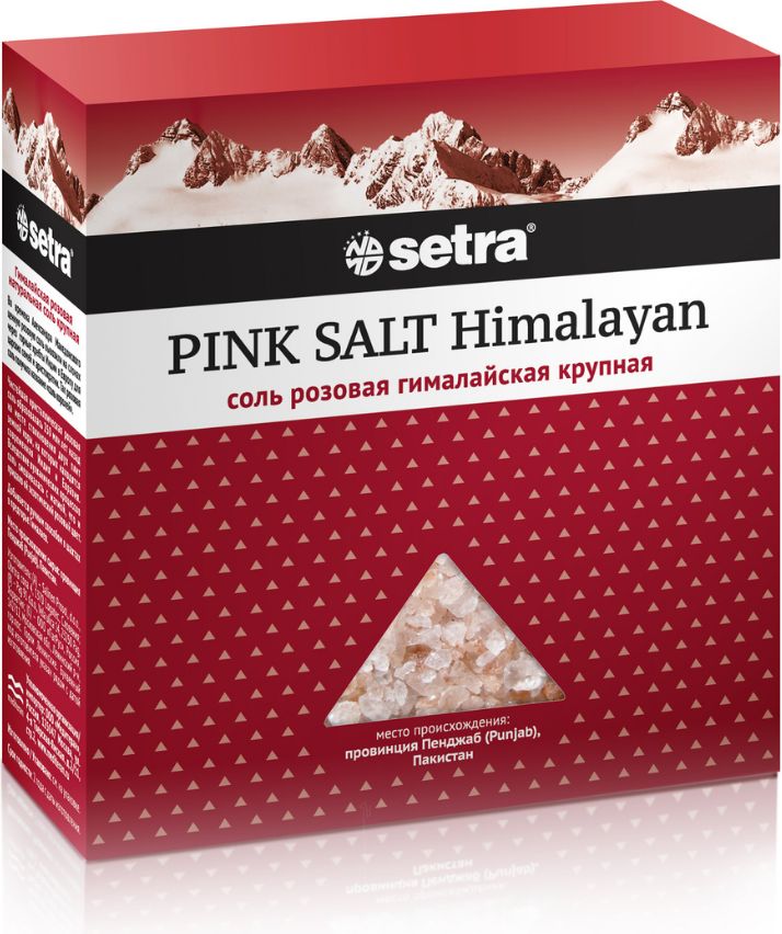 СольSetraГималайская,розовая,крупная,пищевая,500г