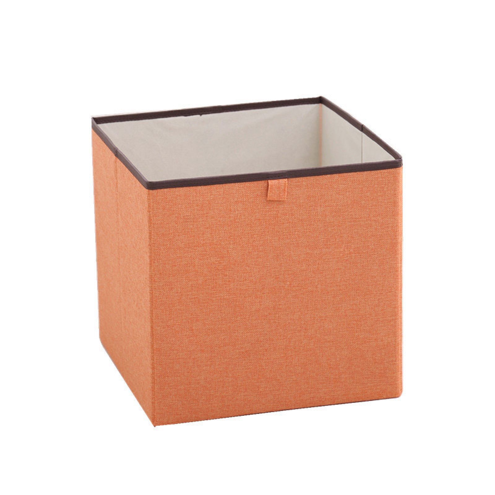 Оби коробки. Коробки для хранения без крышки. Короб для хранения оранжевый.