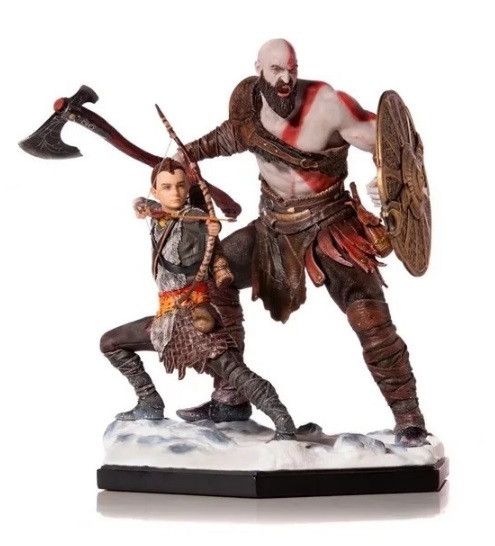 СтатуэткаКратосиАтрей-KratosandAtreusGodofwar