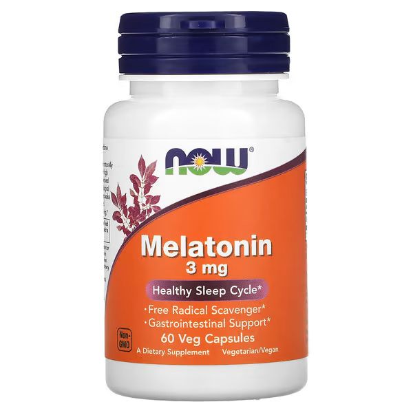 Мелатонин NOW Melatonin 3 мг 60 капсул