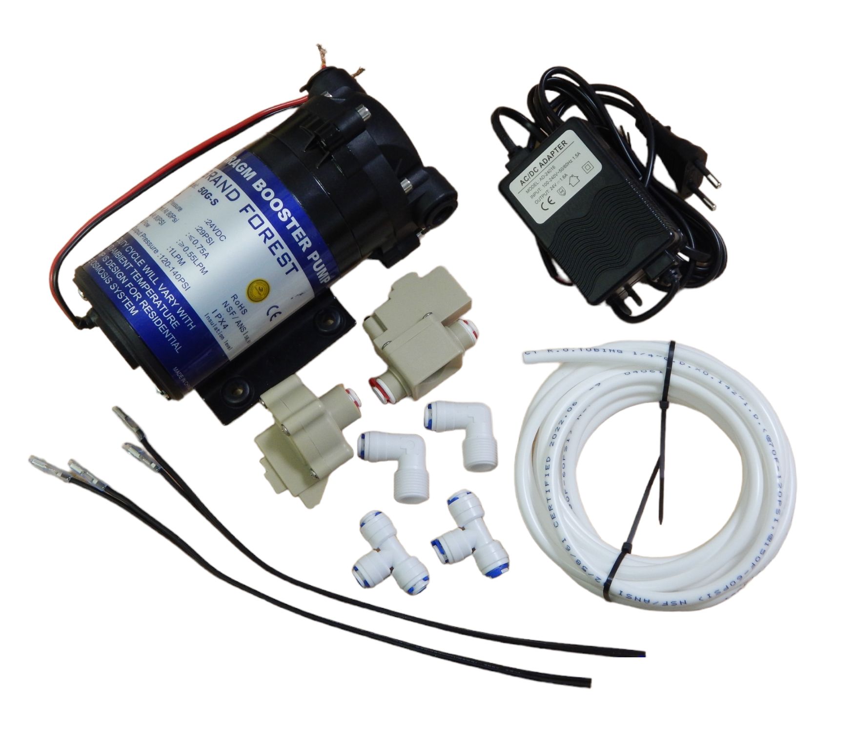 Насос для системы осмоса. Бустерный насос naturewater 50g-s (без блока питания, 24v). Naturewater 50g-s. Бустерный насос для обратного осмоса. Бустерный насос для обратного осмоса подключение.