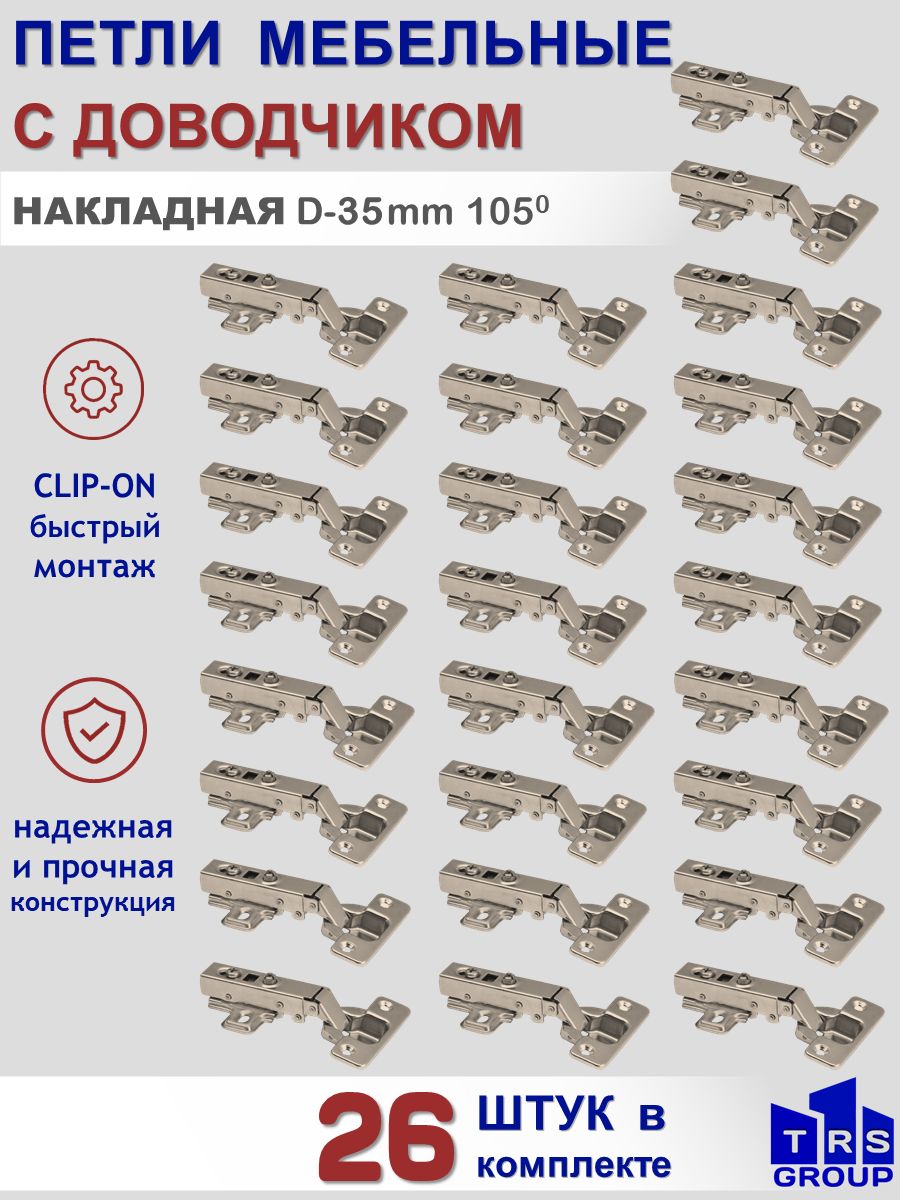 Угол открытия мебельных петель