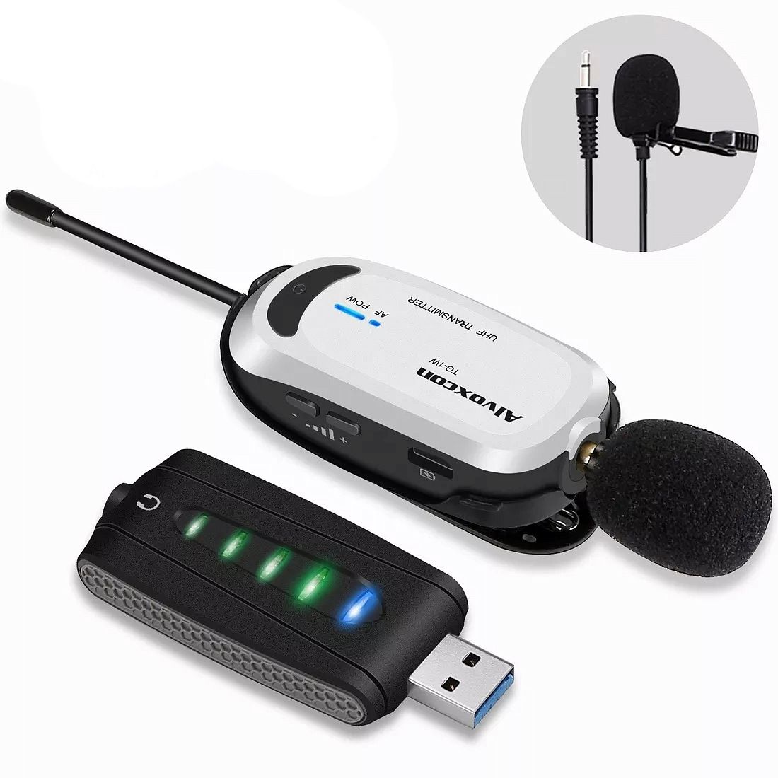 Петличный микрофон USB SkyDisco MIC-WL201