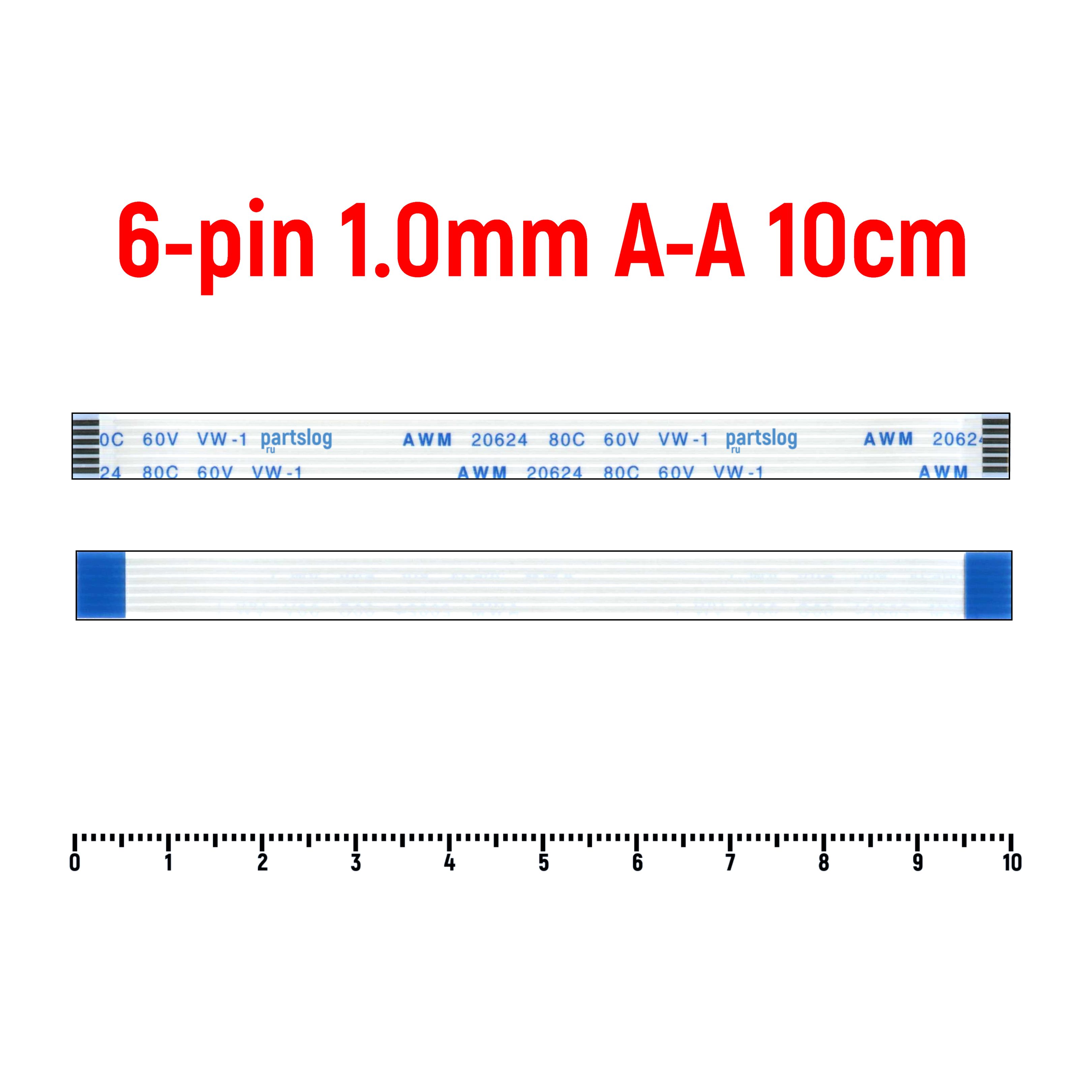 FFCШлейфтачпададляноутбукаAcerAspire5750G6-pinШаг1.0mmДлина10cmПрямойA-AAWM2062480C60VVW-1