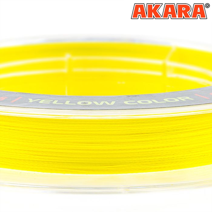 Шнур Akara Ultra Light Competition Yellow 150 м 0,08