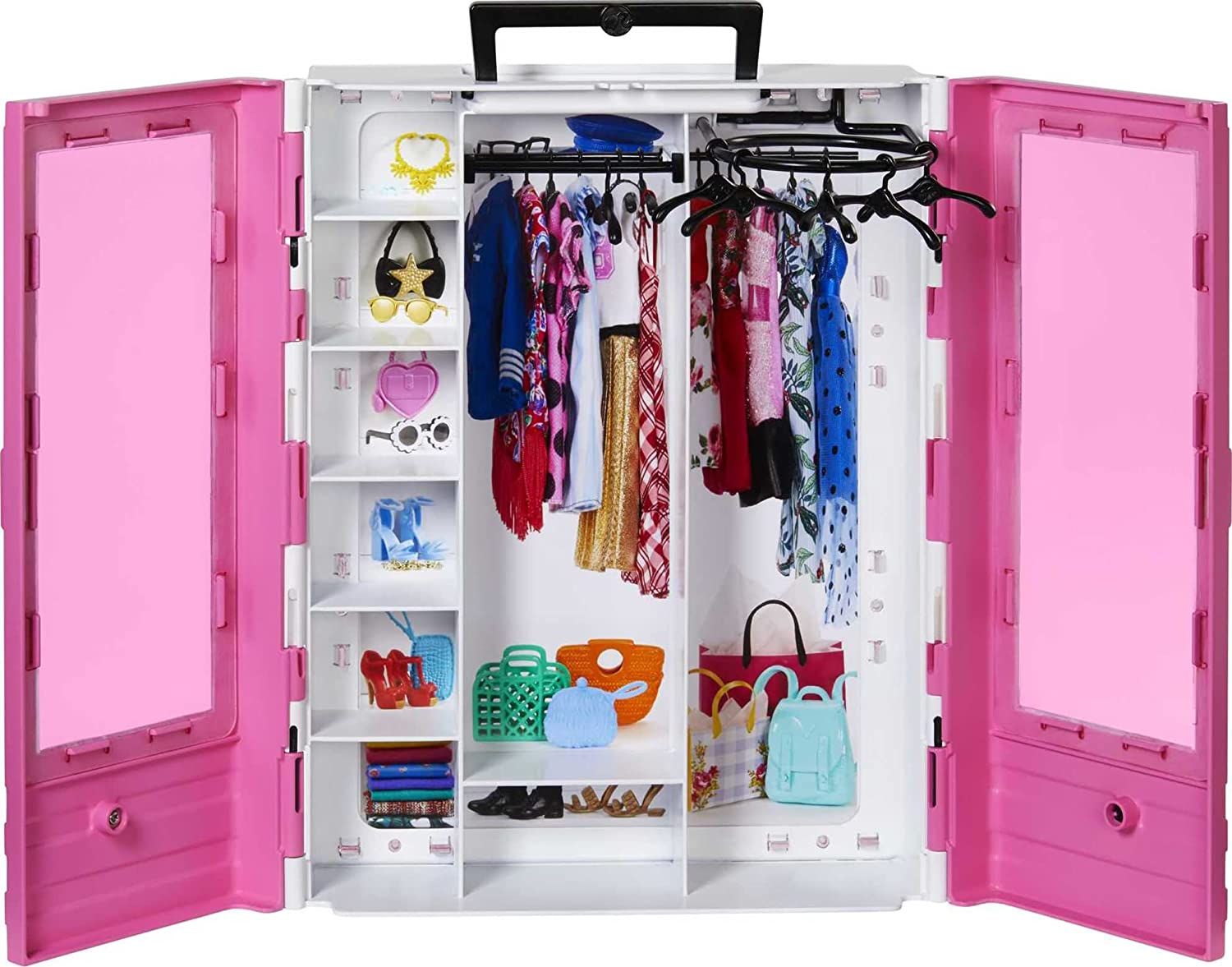 Барби розовый шкаф модницы