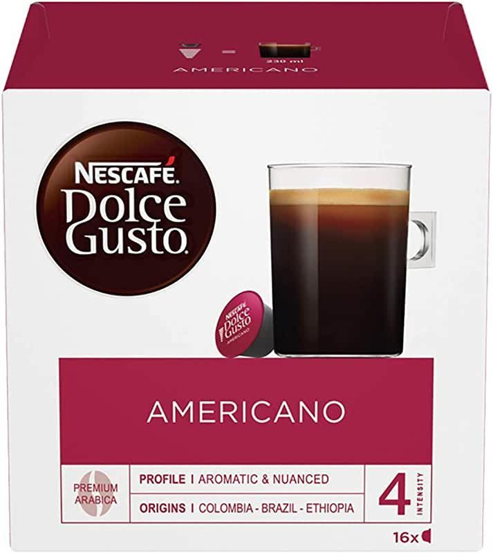 Кофе капсульный Nescafe Dolce Gusto Americano, для системы Dolce Gusto, 16 шт