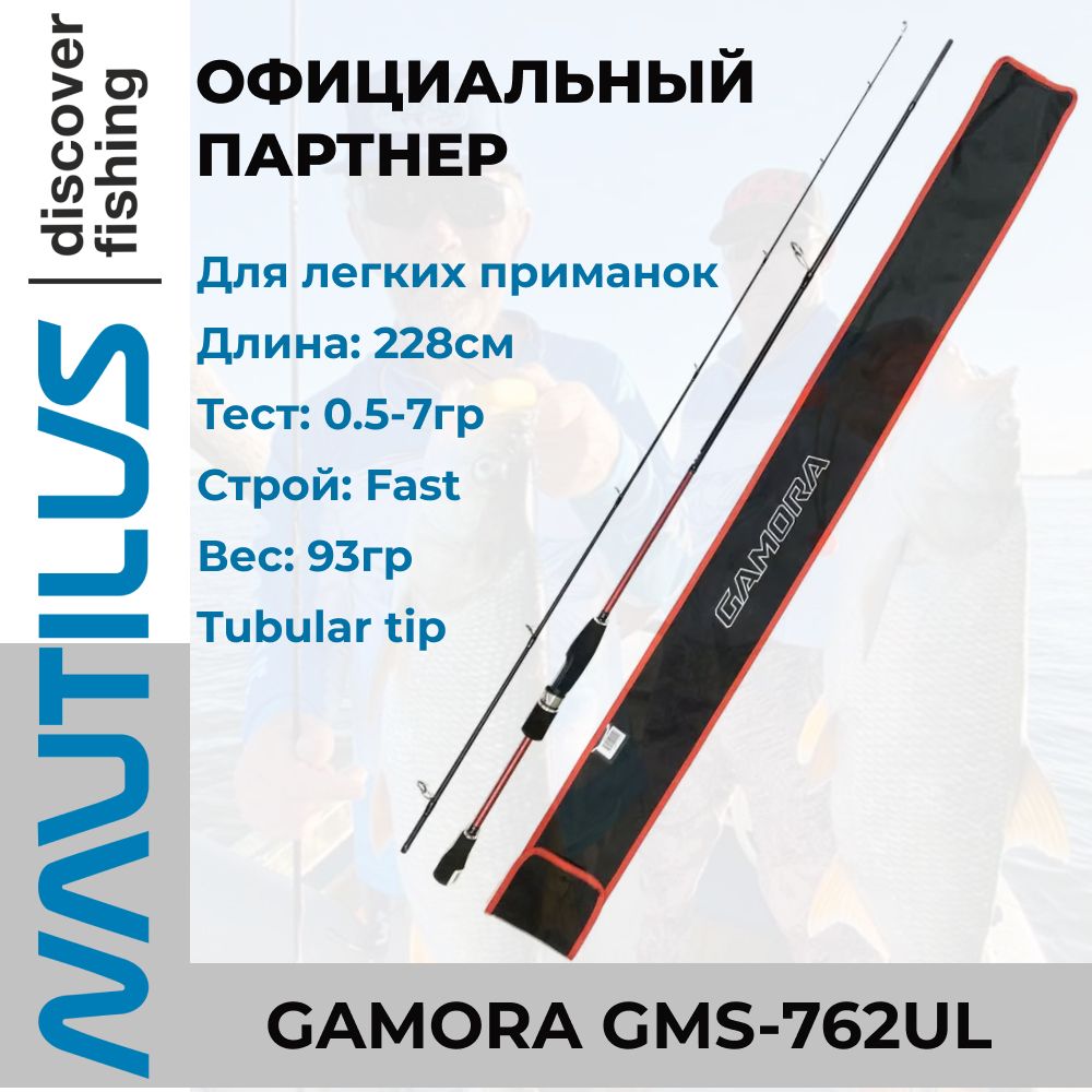 Спиннинг Nautilus Gamora 228см 0.5-7гр