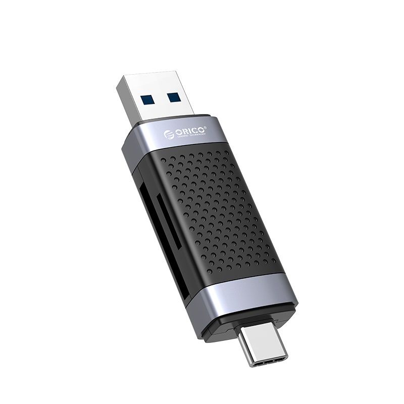 Картридер ORICO USB-A/C TF/SD черный ORICO-CD2D-AC3-BK-EP