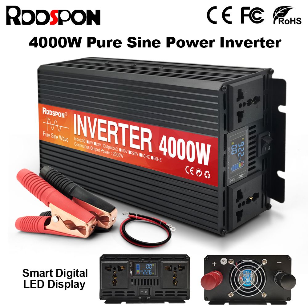 Инвертор 12V-220V Чистый Синус – купить в интернет-магазине OZON по ...