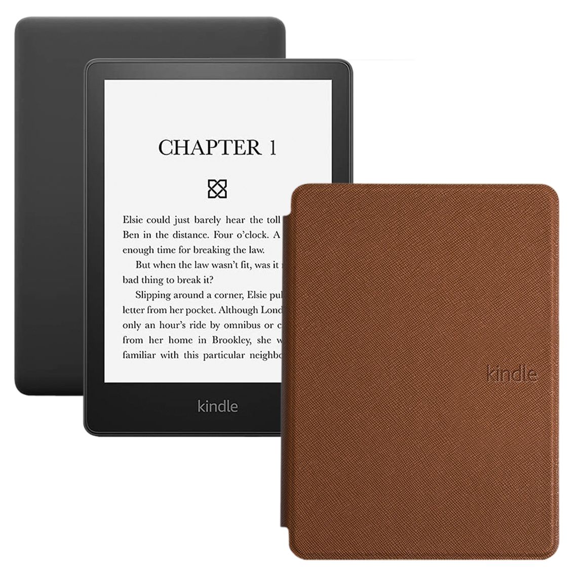 Amazon Kindle 6.8" Электронная книга PaperWhite 2021 16Gb SO + обложка, коричневый