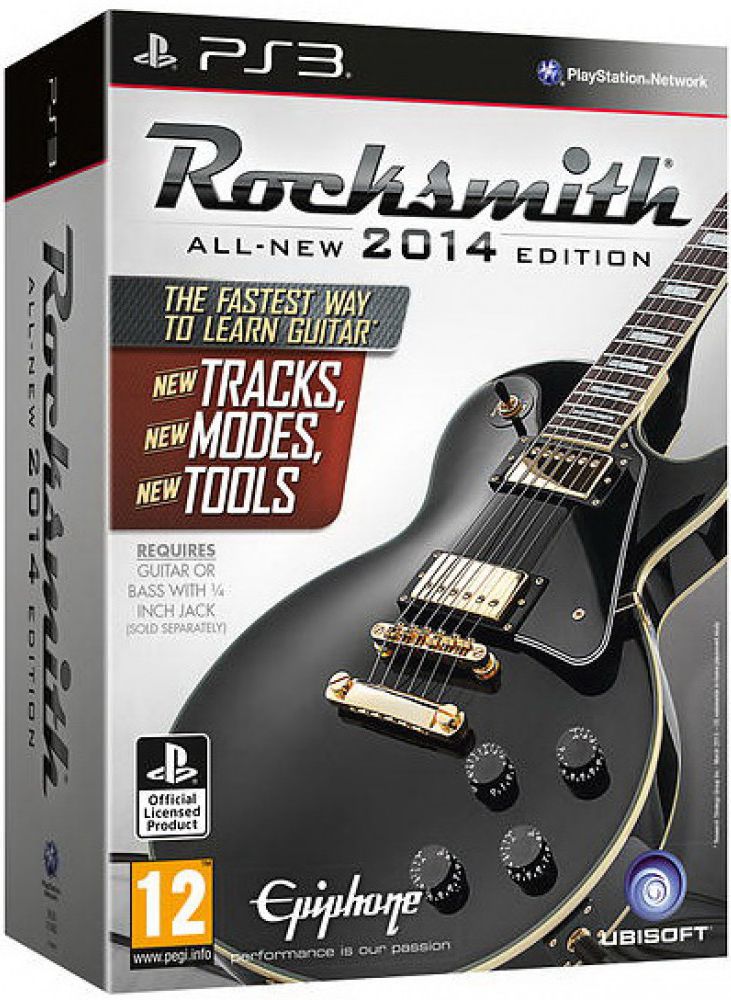 Игра Rocksmith 2014 Remastered (+ Кабель) (PlayStation 3, Английская версия)