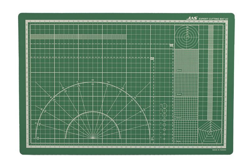 JAS Коврик для резки JAS, самовосстанавливающийся 3-х слойный, А3, 300 х 450