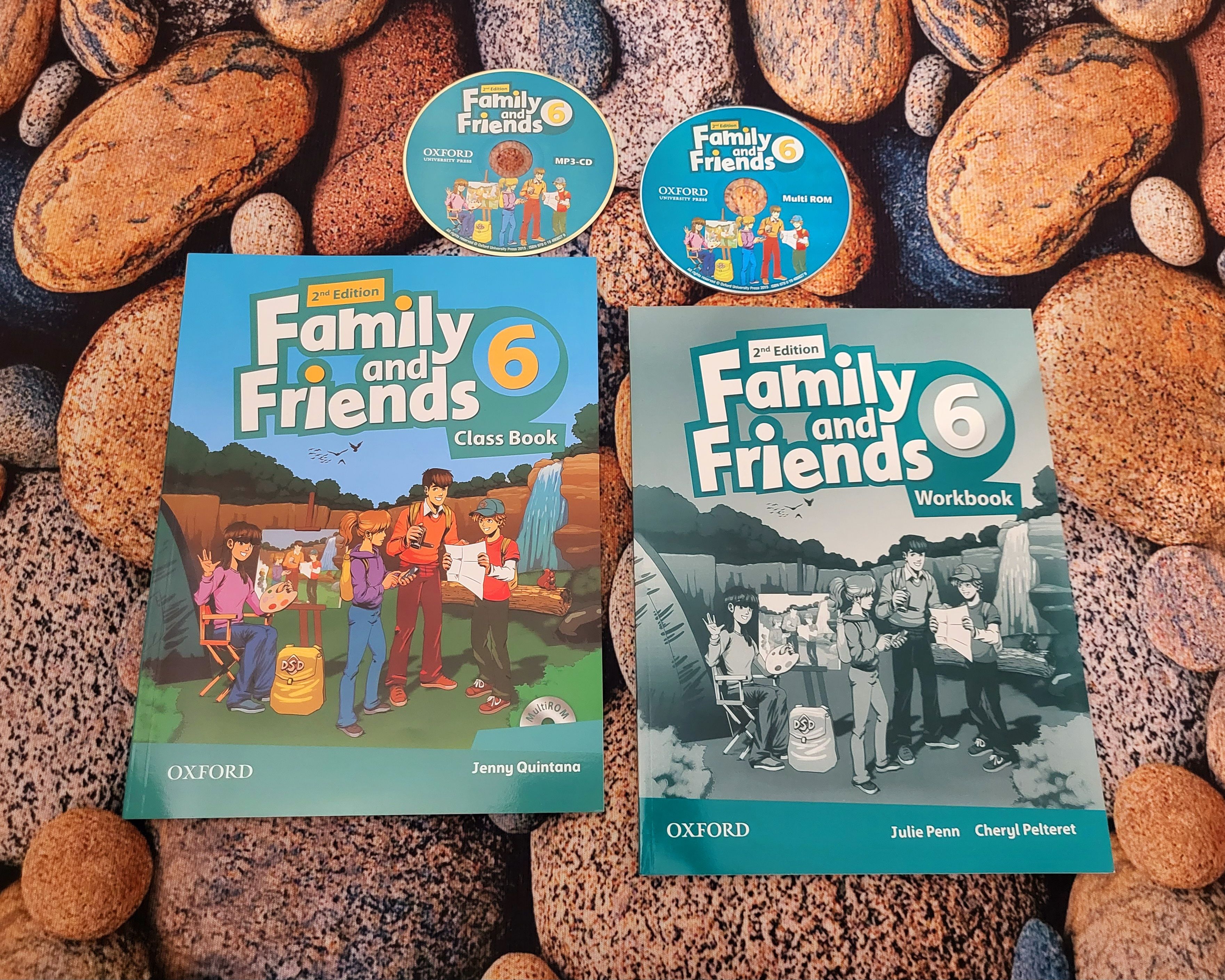 Family and Friends 6, Class Book - Учебник, Work Book - Рабочая Тетрадь,  Диски MP3, Multi Rom | Quintana Jenny