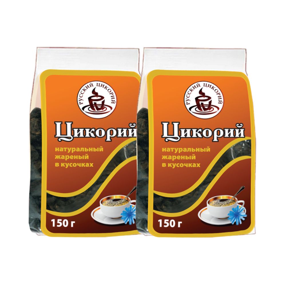 Цикорий Натуральный (жаренный), 150 гр м/у (2 шт.), РУССКИЙ / ЦИКОРИЙ в кусочках (300 г: 150*2 шт)