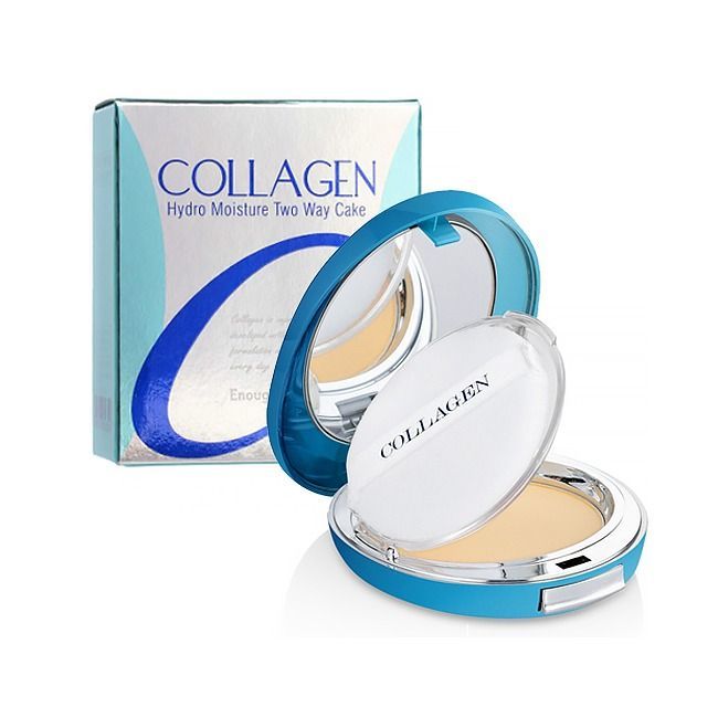 Как поменять блок пудры collagen Пудра для лица с коллагеном со сменным блоком #21 ENOUGH Collagen twoway cake (i