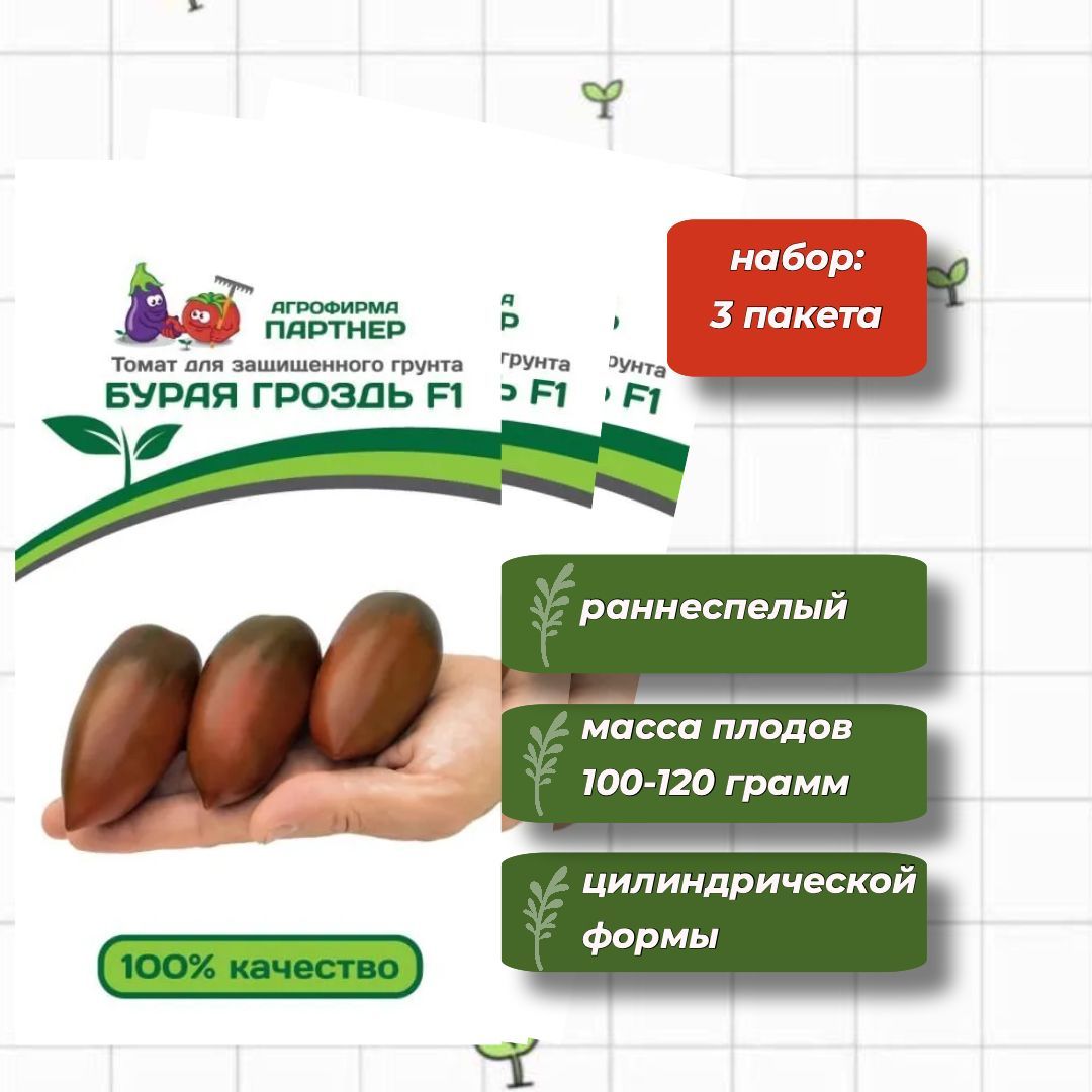 Томат бурая гроздь. Партнер томат бурая гроздь f1. Томат бурая гроздь f1 10шт/10.