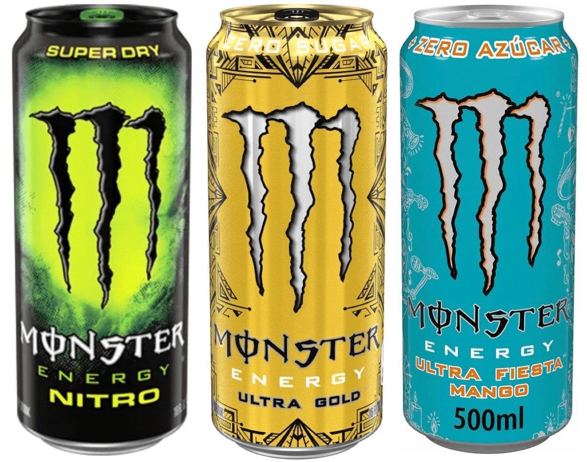 Энергетический напиток в банке Monster Energy: Энергетик Monster Energy ASS...