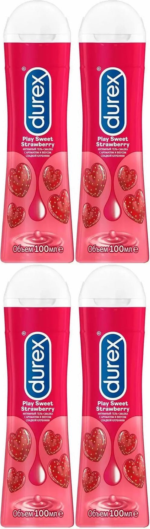 Интим гель-смазка Durex play sweet strawberry (с ароматом сладкой клубники) 50мл