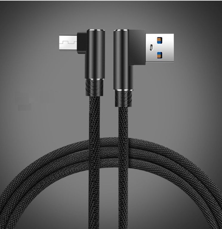 КабельmicroUSB2.0Г-образный(L-образный)угловой,2метра