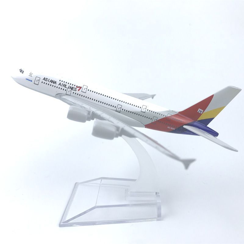 МеталлическаямодельсамолетаАэробусA380AsianaAirlines/AirbusA380/