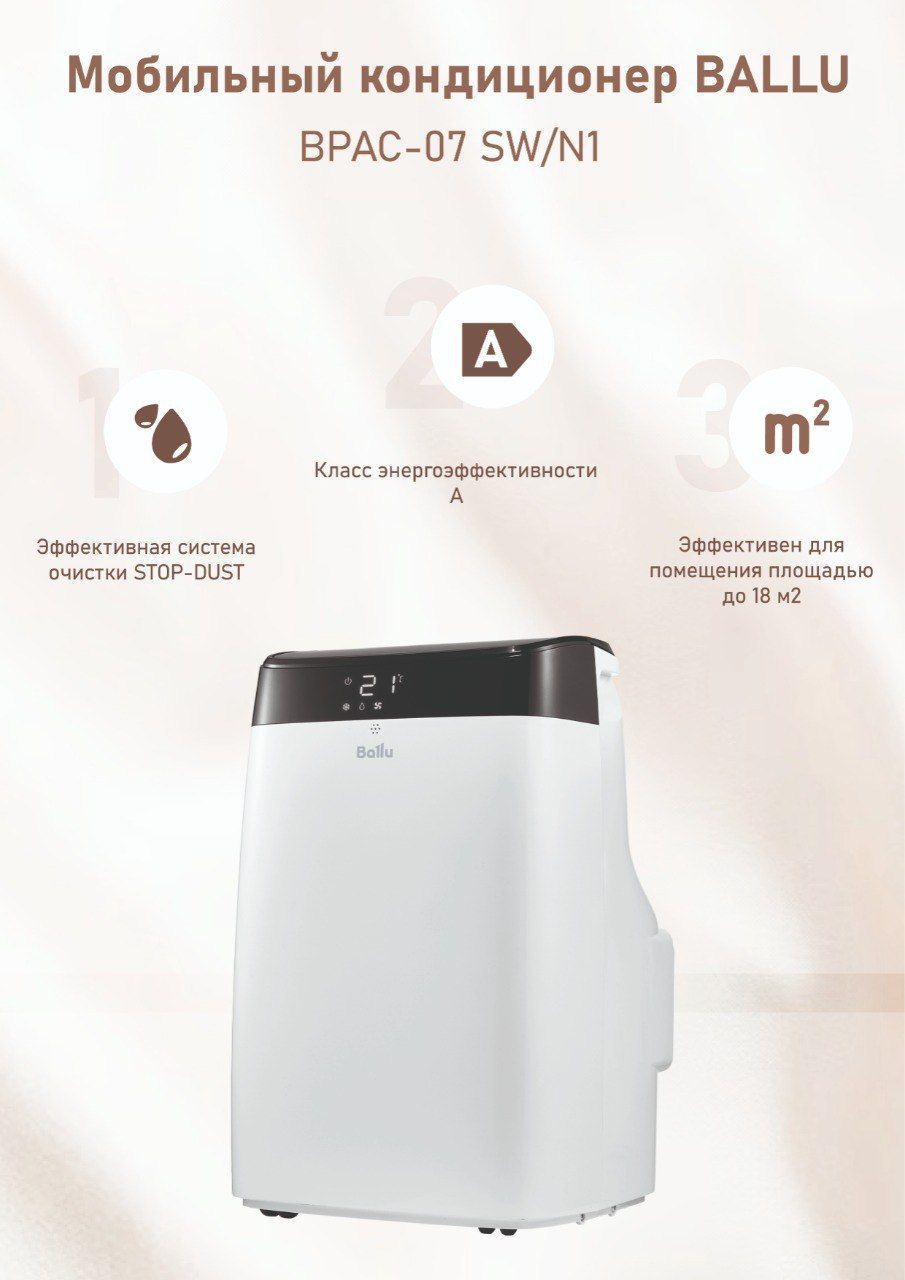 Кондиционер Ballu BPAC-09 SW/n1. Кондиционер мобильный Ballu Smart Wind BPAC-07 SW/n1. Ballu BPAC 07 SW/n1. Ballu BPAC 07 SW/n1 инструкция.