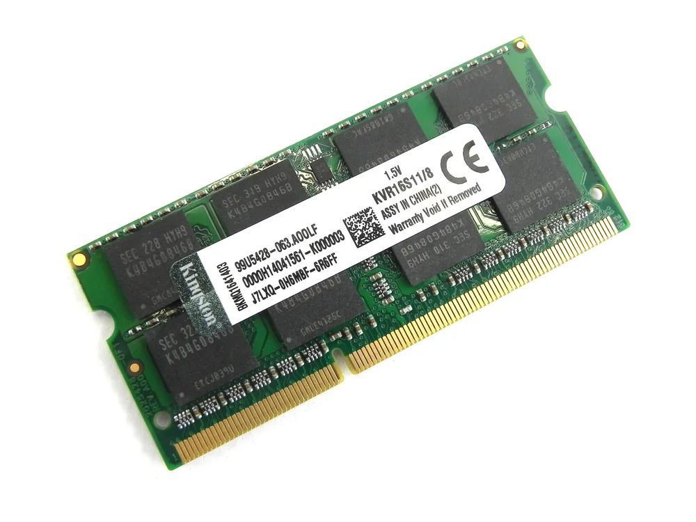 KingstonFuryОперативнаяпамятьDDR31600MHzSO-DIMMPC3-128001x8ГБ(KVR16S11/8)