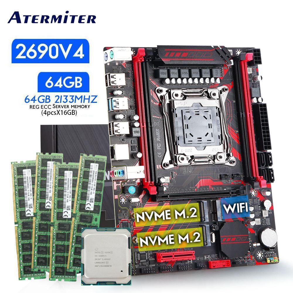 E5 2690 v3 vs e5 2690 v4. Материнская плата atermiter x99 lga2011-v3. xeon e5 2690 v4. atermiter x99 ddr4. материнская плата для xeon e5 2690 v4.