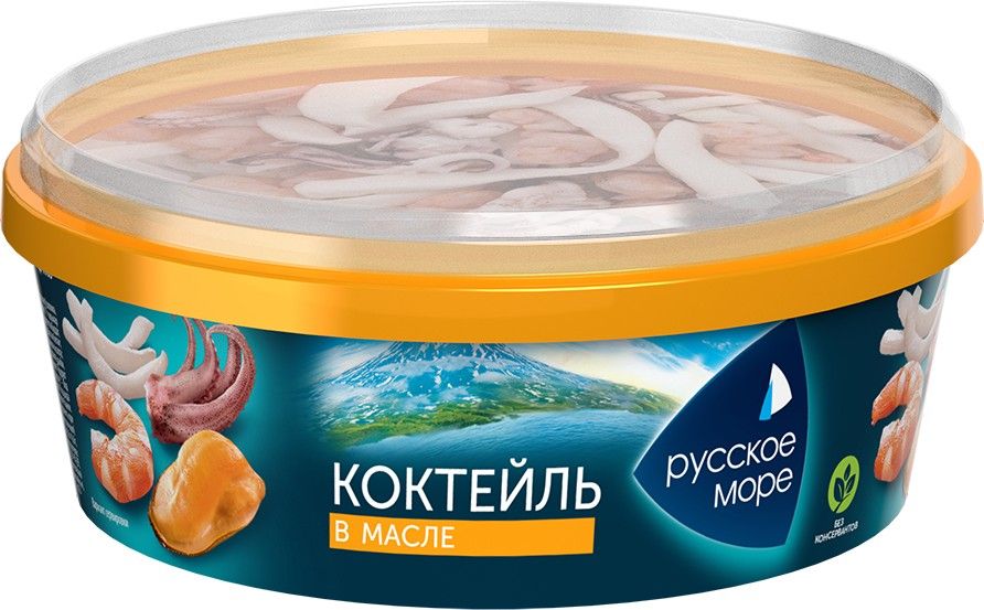 Коктейль из морепродуктов в масле Русское море, 300 г