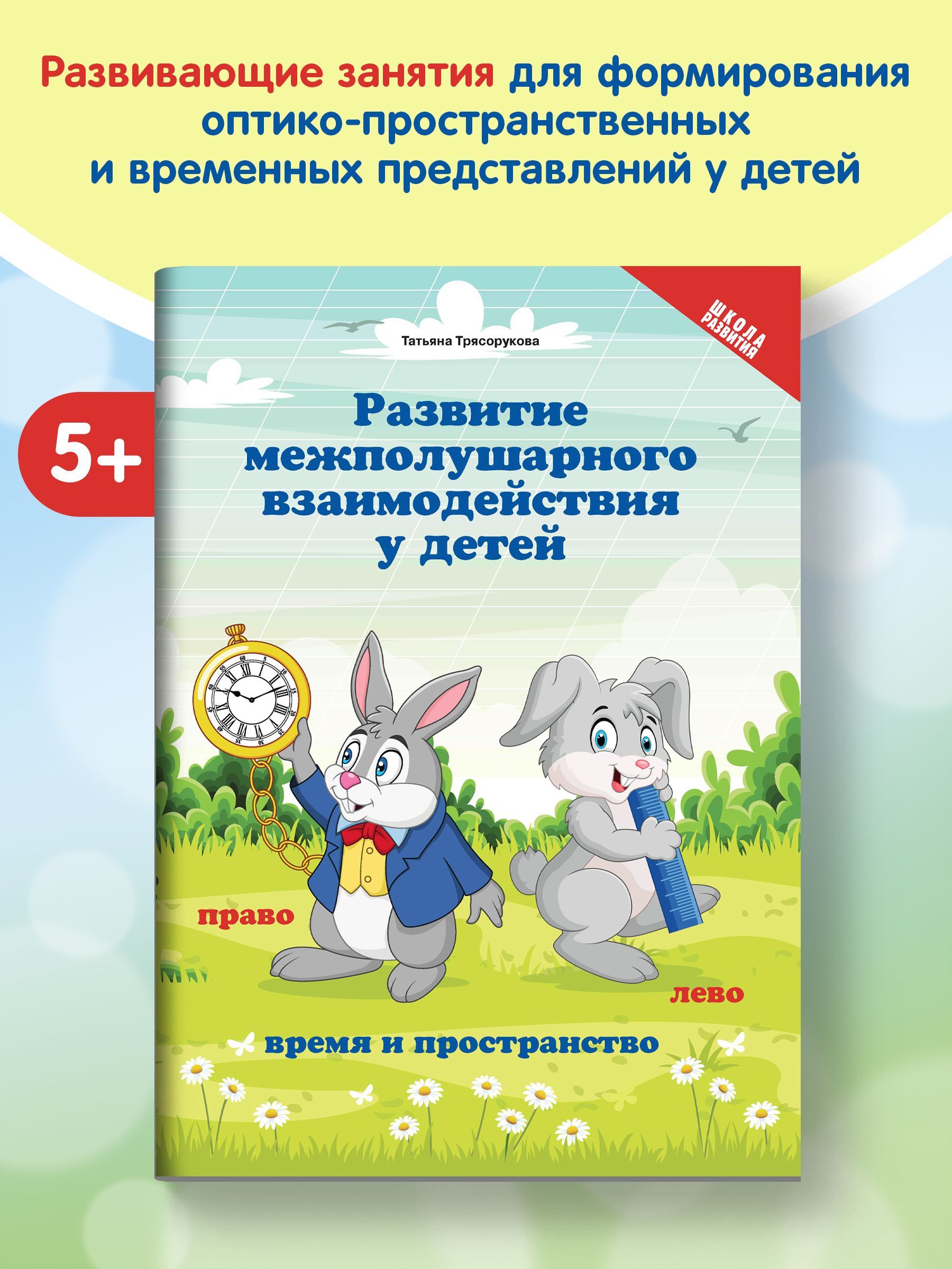 Развитие межполушарного взаимодействия у детей: Время и пространство: 5+ |  Трясорукова Татьяна Петровна - купить с доставкой по выгодным ценам в  интернет-магазине OZON (696113418)