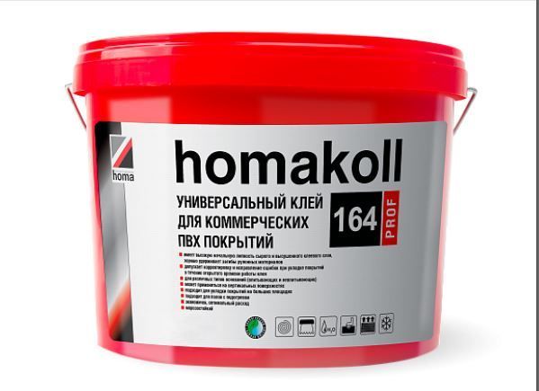 КЛЕЙ HOMAKOLL УНИВЕРСАЛЬНЫЙ 164 PROF (10 КГ) для любых оснований, для любых оснований, морозостойкий