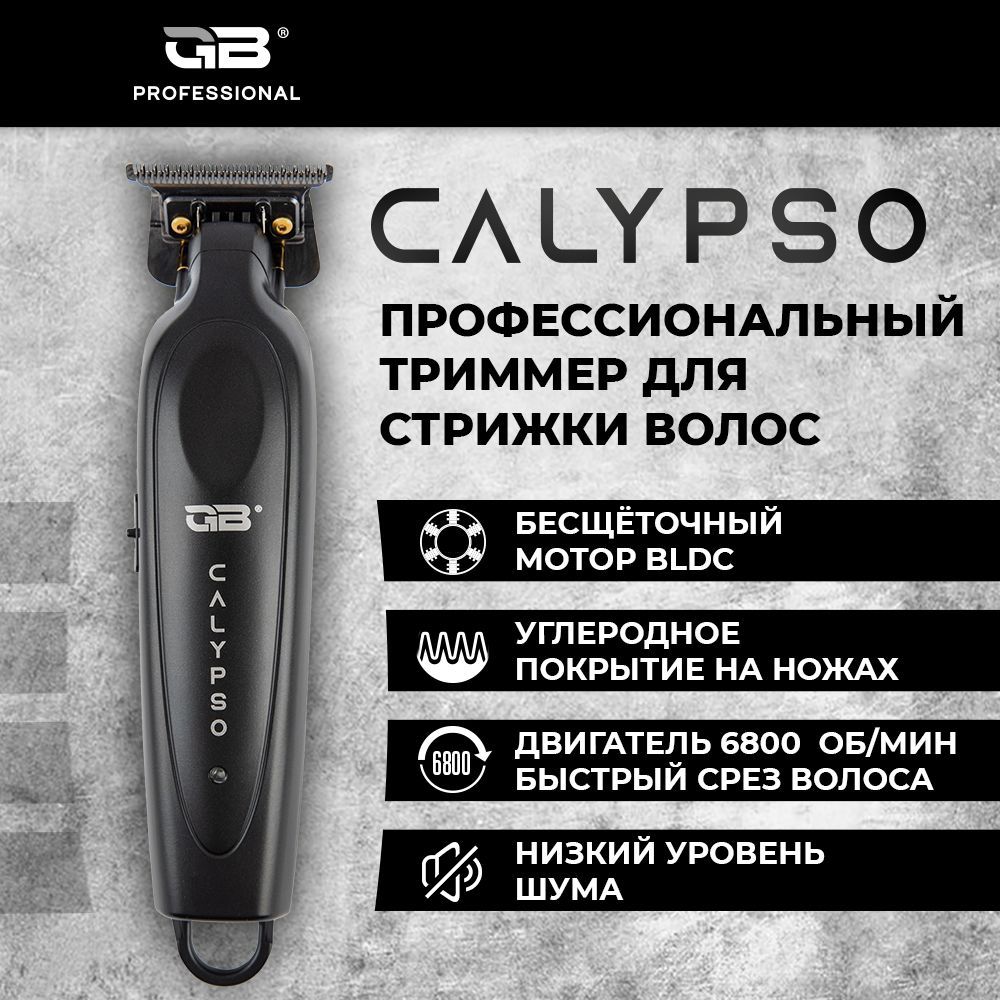 Триммер GB Professional CALYPSO профессиональный для стрижки волос, черный