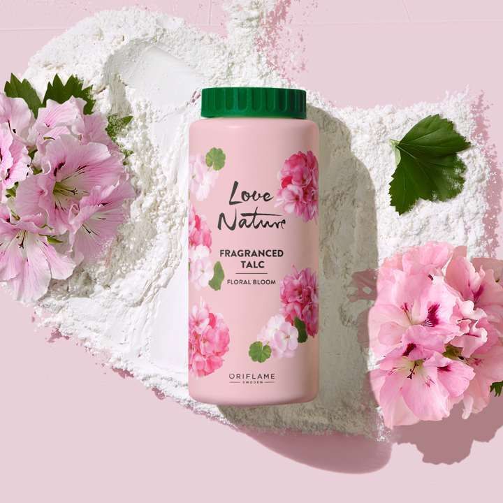 Oriflame Тальк для тела с цветочным ароматом Love Nature