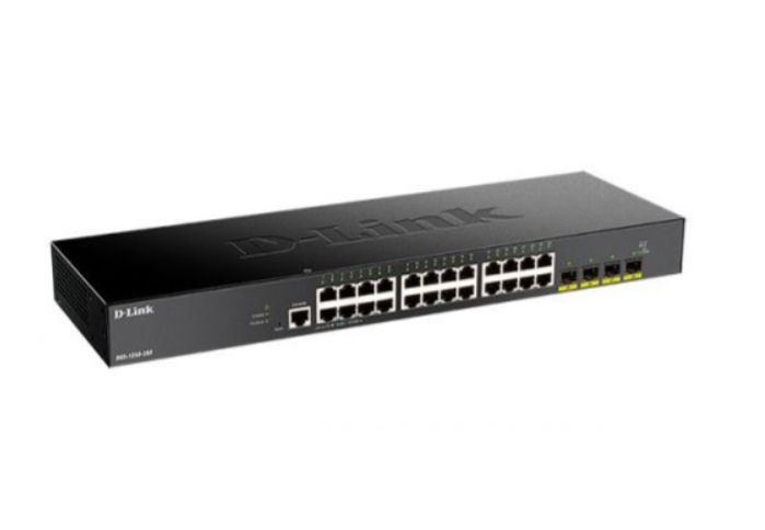 D-Link Коммутатор DGS-1250-28X/A1A, черный