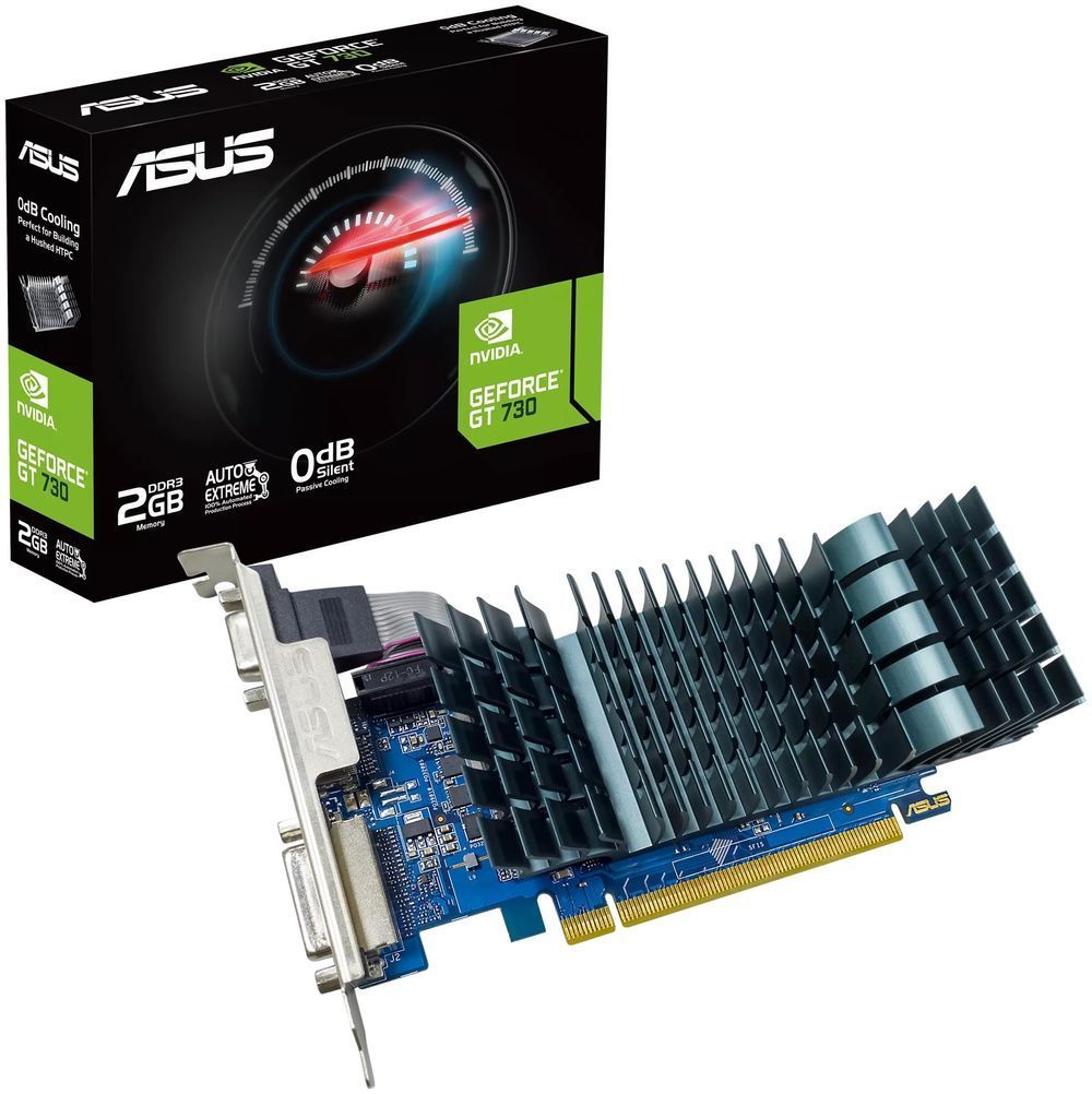 ASUS Видеокарта GeForce GT 730 GT730-SL-2GD3-BRK-EVO 2 ГБ (90YV0HN0-M0NA00)