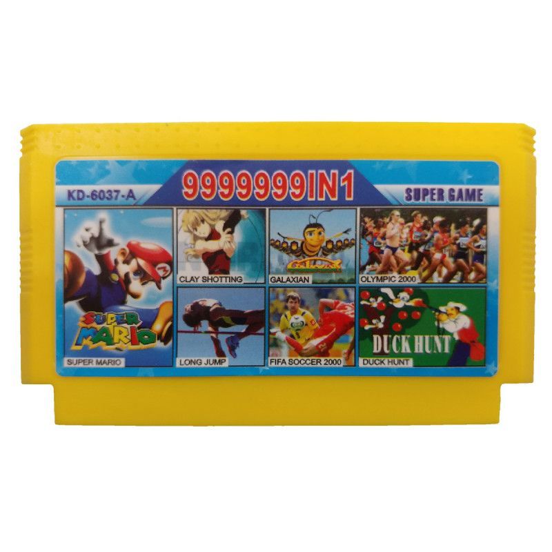 КартридждляDendy8битсборник9999999игрыKD-6037-A(SUPERMARIO,GALAXIAN,DUCKHUNT,OLYMPIC2000,CLAYSHOTTING,FIFA)